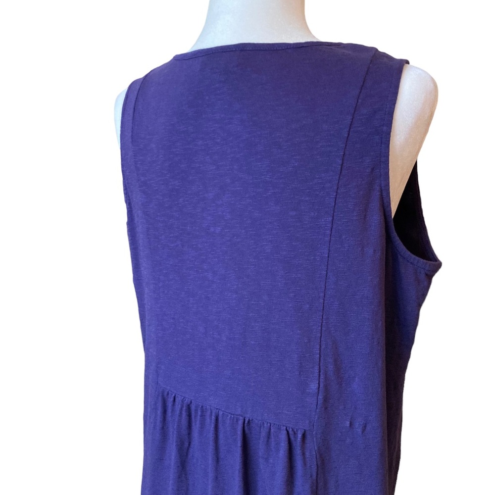 J Jill Women's dark blue sleeveless jersey knit dress, Sz M - Picture 12 of 16